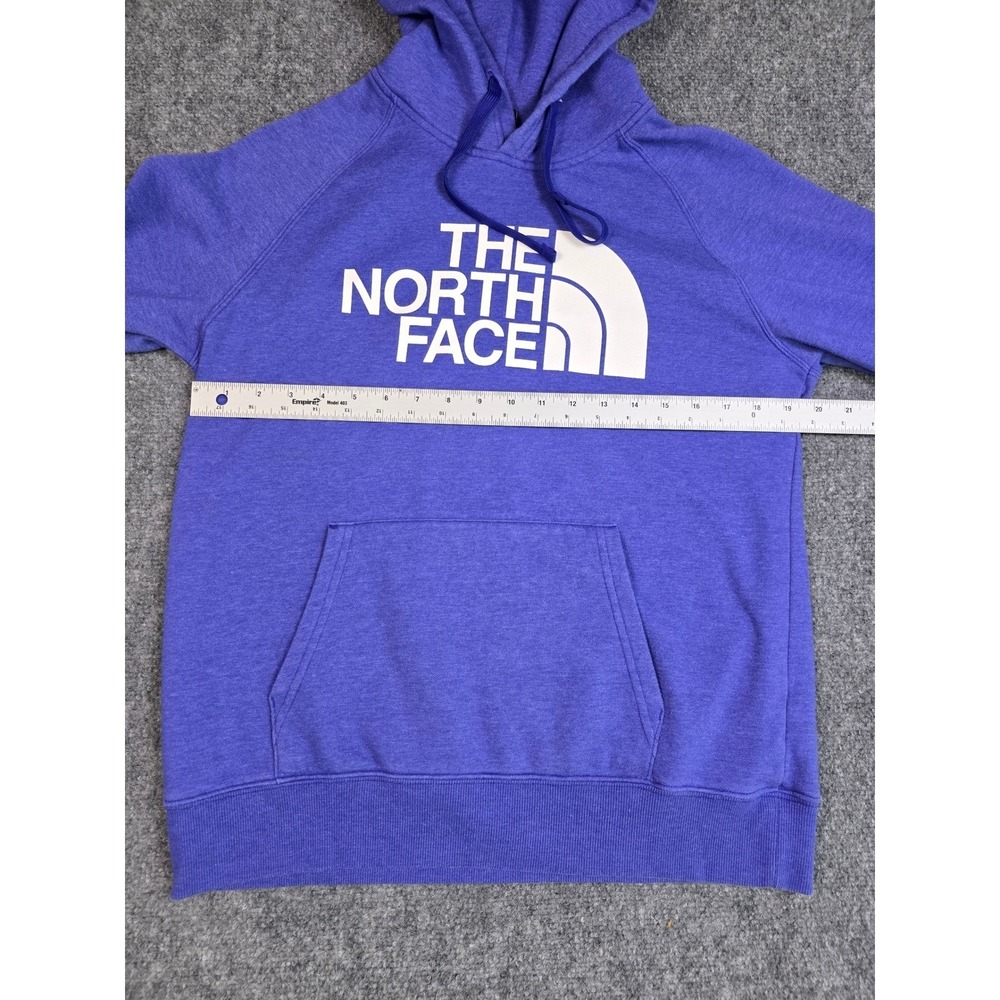 The North Face Sweatshirt Womens Medium Purple Heather Logo Pullover Hoodie - Picture 4 of 11